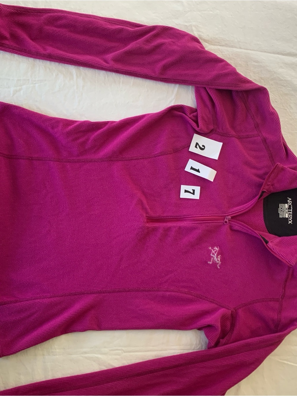 Arc'teryx Women's Magenta Half-Zip Pullover - Picture 5 of 5